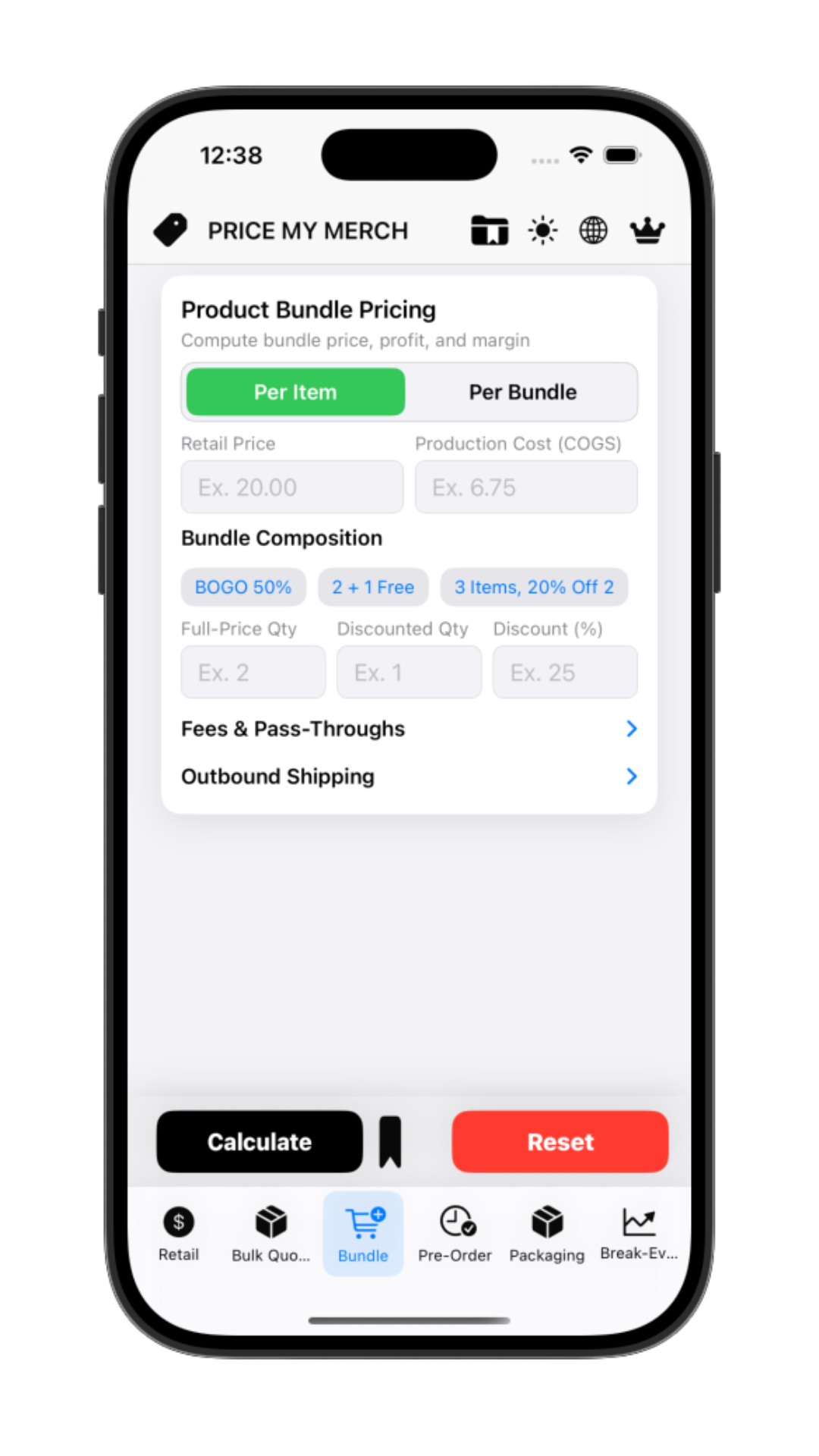 Product Bundle Pricing screenshot